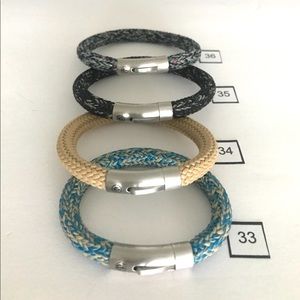 Bracelets. Leather and Rope. Clearance Collection